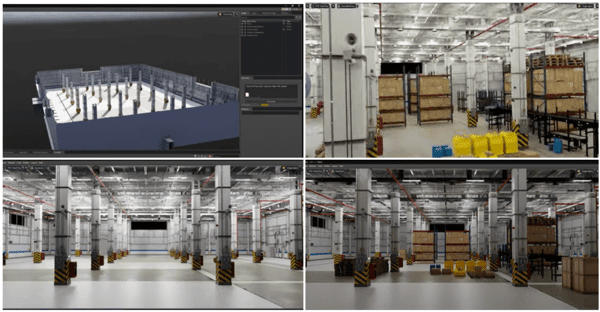 씨이랩은 엔비디아 옴니버스 위에 자사 AI 영상분석 기술과 자체 3D 데이터 변환 기술을 적용해 반도체 공정 전반을 실시간 예측·모니터링하는 디지털 트윈 플랫폼을 구축할 계획이다. [사진=씨이랩]" height="312" loading="lazy