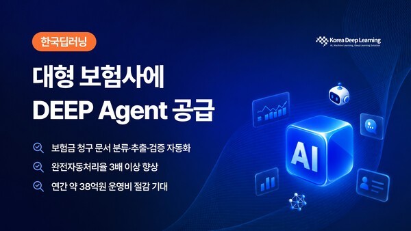 한국딥러닝, 대형 보험사에 문서AI 솔루션 ‘딥에이전트’ 공급